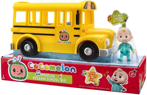 Cocomelon Autobus Escolar C/sonido +1 Fig Original