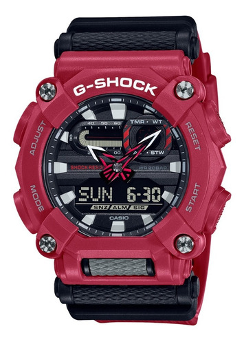 Reloj Casio G-shock Ga-900-4a Rojo - 100% Nuevo Y Original