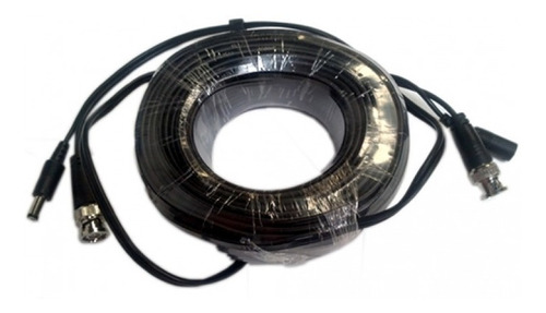Imagen 2 de 3 de Cable Siamese 10m Conexiones Camara Cctv/ Bolsa Básica