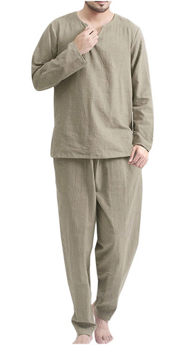 F Trajes De Hombre Pijamas Finos Y Transpirables Sueltos Ser