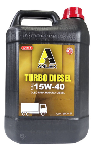 Óleo Para Motor Turbo Diesel 15w-40 Anlex 5l