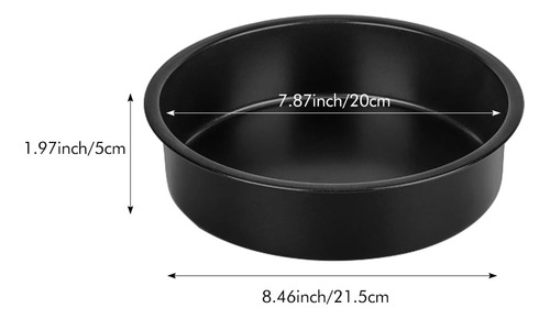 Platos De Acero Negro No Adherentes Para Brownies, Pasteles.