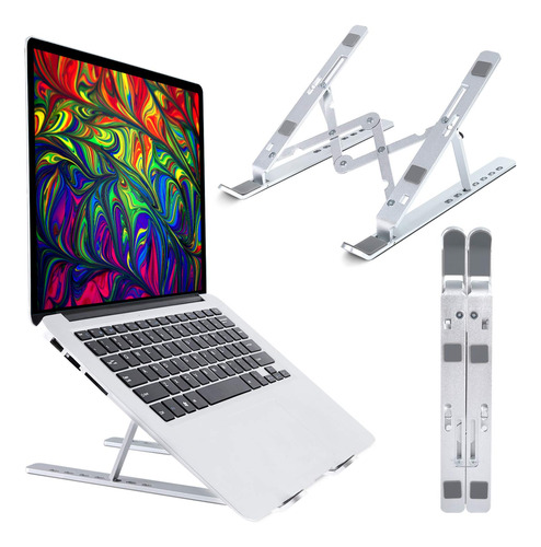 Soporte Aluminio Para Laptop Escritorio Mesa Ajustable Hogar