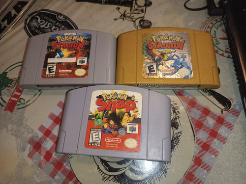 Pokemon 3 Juegos Para Nintendo 64 Originales