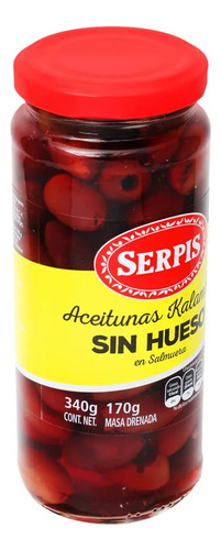 Aceitunas Kalamata Sin Hueso Serpis 340 G