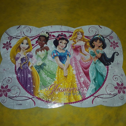 Rompecabezas Princesas Disney 40pzs Silueta