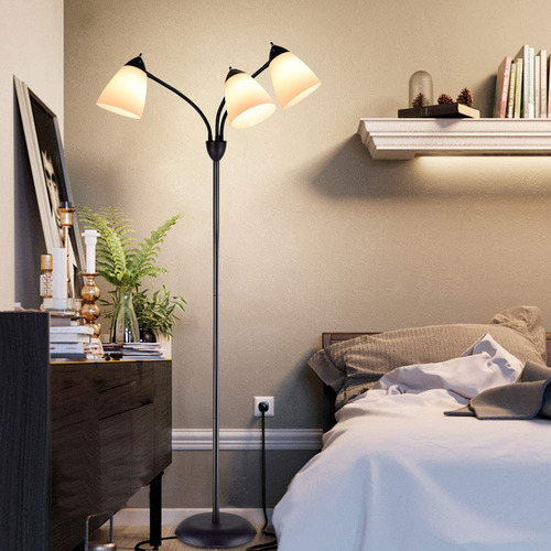 Lámpara De Pie Dinglilighting Moderna Y Flexible Con Cuello