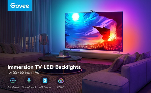 Imagen 3 de 10 de Govee Immersion Luces Led Rgbic Cámara Tv Ambilight Alexa Go