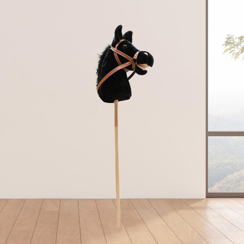 Nuevo Caballo De Madera Con Sonidos Auténticos, Negro Sin