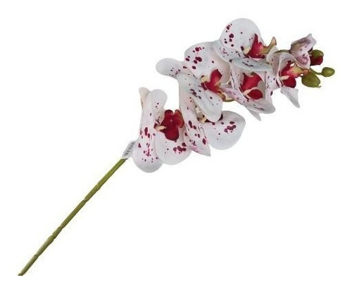 Kit 12 Orquídeas Haste Artificial Silicone Toque Real Galho