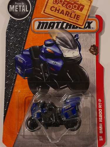 Matchbox | 2015 | Moto | Bmw R1200 Rt-p Police Azul Marino 