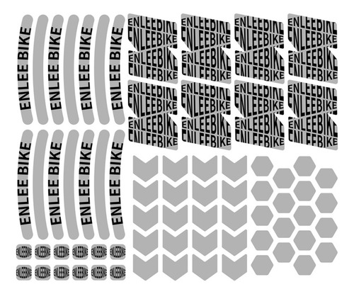 Adhesivo Reflectante Para Bicicleta De Mtb Enlee, Resistente