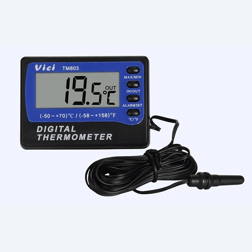 Termómetro Digital Nevera Congelador Con Alarma Tm803 Vici