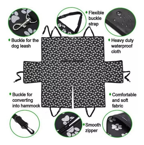 Protector Cobertor De Asiento Auto Perros Mascotas 