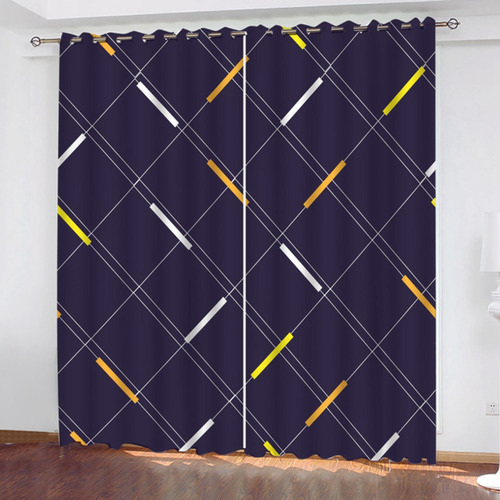 Cortina Blackout 2 Paneles Aislada Lino Premium 214 X 214cm