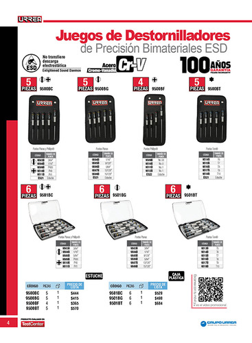Juego De Destornilladores De Precisión Esd Anti-estáticos Co