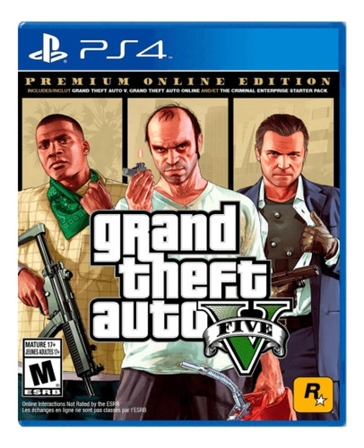 Juego Para Ps4 Gta 5 Premium Edition