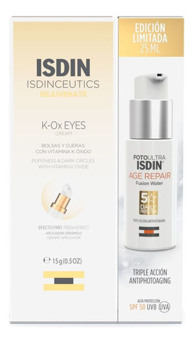 Pack Isdinceutics K-ox Eyes 15g + Age Repair Fusion Wat 25ml 