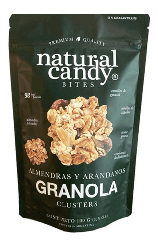 Natural Candy Granola Snack Almendra Y Arandanos 100g