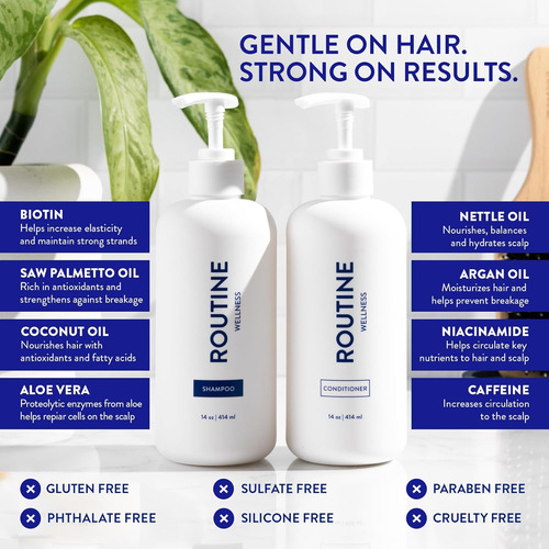 Routine Wellness Anti-thinning Shampoo And Conditioner Se...