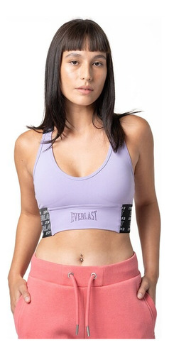 Top Deportivo Everlast Para Mujer Color Morado