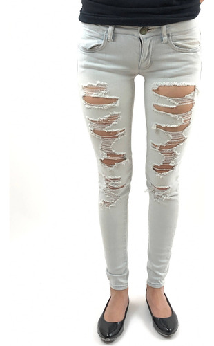 Jeans American Age Color Gris Talle Xs (Usado)