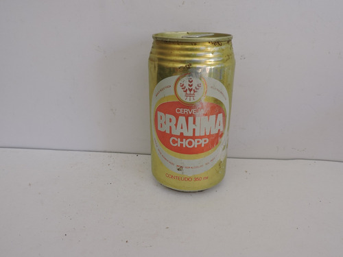 Lata Cerveja Brahma Chopp Antigo Vazio Aberta