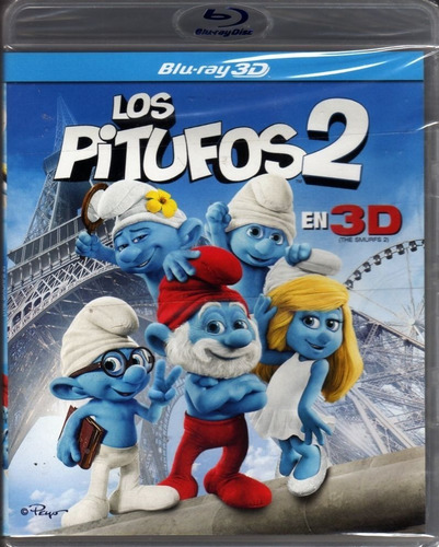 Los Pitufos 2 3d - Bluray Original Nuevo Sellado