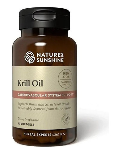 Nature's Sunshine | Krill Oil With K2 | 300mg | 60 Softgels