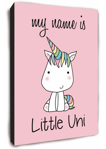 Cuadro Infantil Bebes - Unicornio - Muchos Mas Motivos