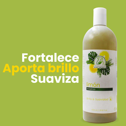 Shampoo Capilar De Limón Anti Caída (1 Litro)