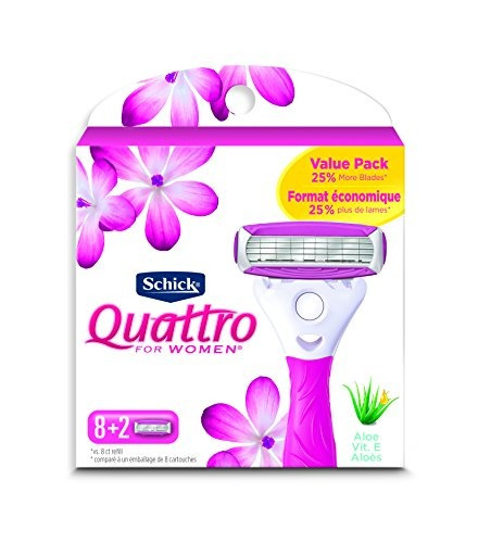 Recargas De Hoja De Afeitar Ultra Smooth Schick Quattro Para