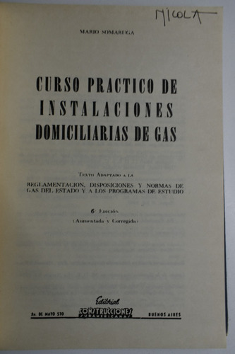 Curso Practico De Instalaciones Domiciliarias De Gas C190 (Usado)