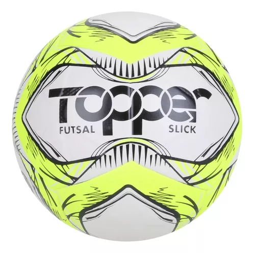 Bola De Futsal Slick 2020 Amarelo + Preto Topper