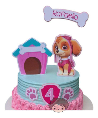 Adorno Paw Patrol Patrulla Canina Decoracion Cumpleaños