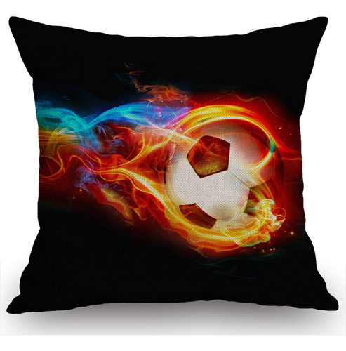 Swono Fire Cool Soccer Ball - Funda De Cojín Para Sofá O .