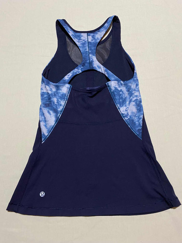 Blusa Deportiva Yoga Azul Con Top Y Detalle De Maya Xs #4