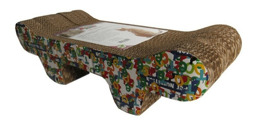 Rascador P/gatos Zootec N°2 Carton Elevado + Hierba Gatera