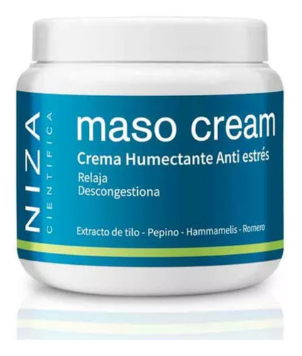 Niza Maso Cream Crema Humectante Anti Estres Corporal 500g