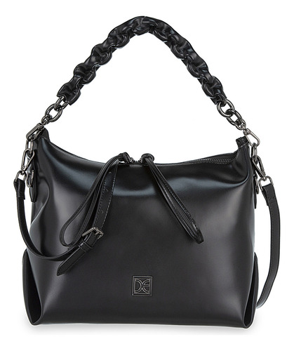 Bolsa Satchel Cloe Llidela Mediano Color Negro