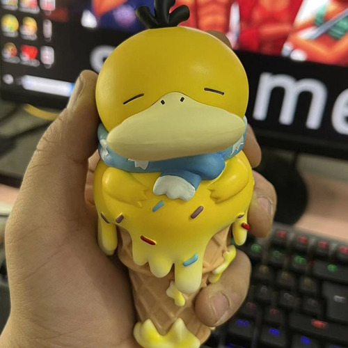 Figura Pokemon Psyduck Helado Kawaii 14 Cm Con Caja