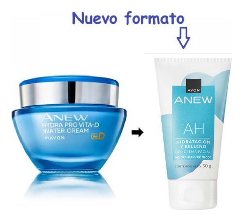 Ah Gel-crema Facial Ácido Hialurónico Hidratación Y Relleno Todo Tipo De Piel Día/noche