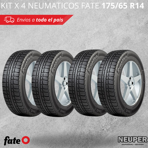 Kit De 4 Neumáticos Fate Cubierta Rodado Prestiva 175/65 R14 T