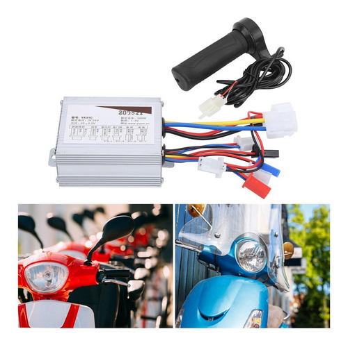 Controlador De Velocidade Escovado 24v 500w Com Acelerador D