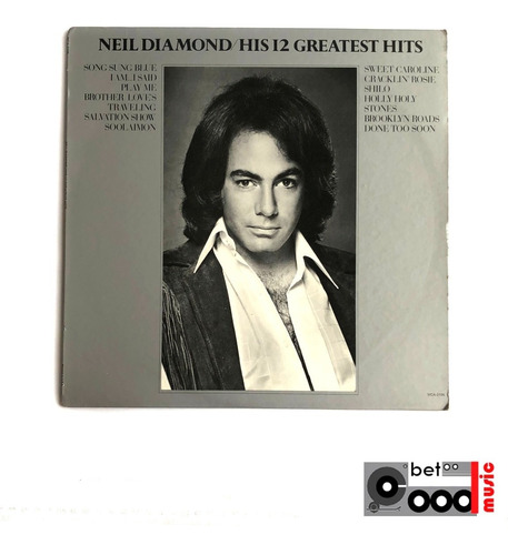 Vinilo Lp  Neil Diamond-  His 12 Greatest Hits / Made In Usa