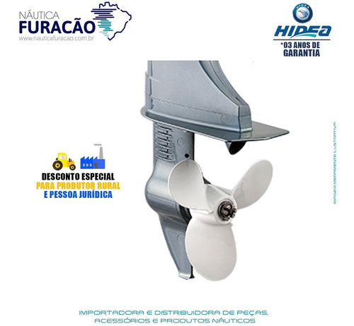 Imagem 3 de 4 de Motor De Popa Hidea 2 Tempos 5hp Fhs