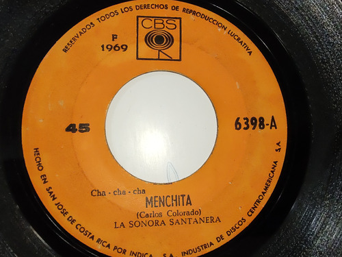 Vinilo Single De La Sonora Santanera Manchita (e24 