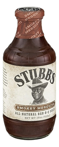 Salsa Legendaria Bar-b-q Stubb's Sabor Mezquite Ahumado 510g