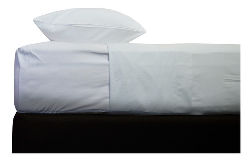1 Jgo De Sábanas 180h Queen Size Blanco Hotelera Alto 40 Cm