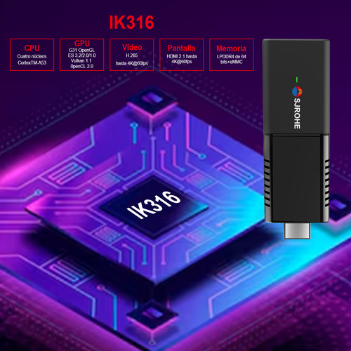 Sjrohe Internet Media Streaming Tv Strick Android 13.0 4+32gb 4k Tv Box Full Hd Tv Android Tv Game Box Tv Stick Para Google App Store Magis Netflix Usb Cable Hdmi 2.1 Control Remoto Infrarrojo